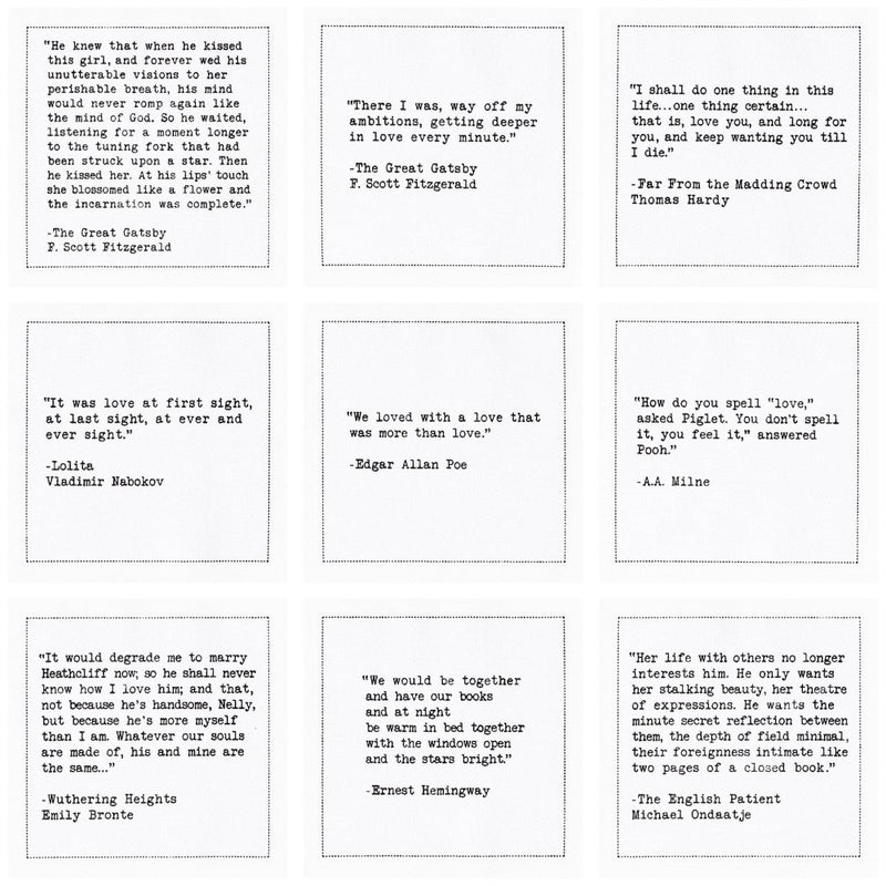 Five Star Napkins Love Quotes, White Cotton Cocktail Napkins, Beverage Napkins, Bar Napkins, Cloth Napkins, Party Napkins, Events, Holidays, Weddings, Birthdays, Disposable, 4.5" x 4.5"- (50x) - Image 2